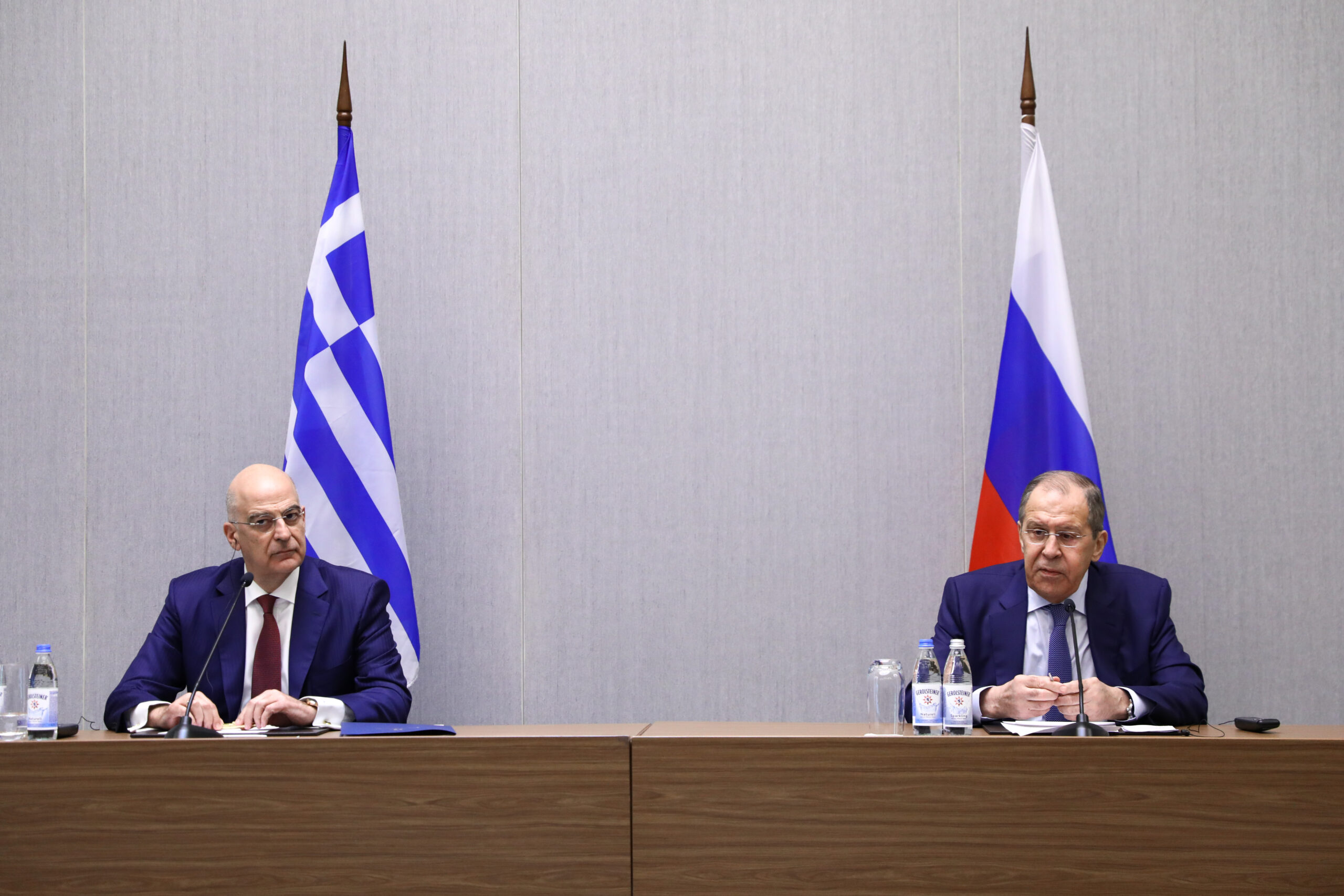 Greek Foreign Minister Nikos Dendias in Moscow for a meeting with Lavrov tomorrow