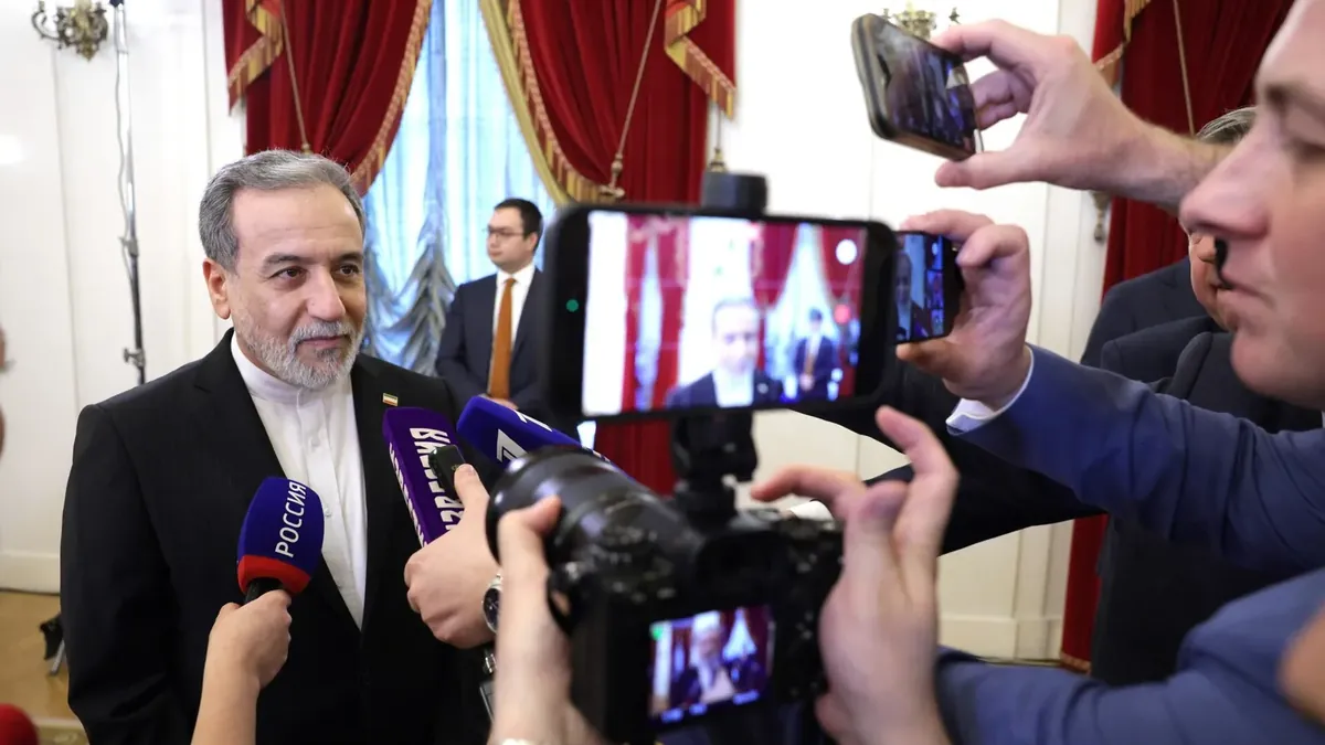 Iranian Foreign Minister Abbas Araghchi at the Kremlin