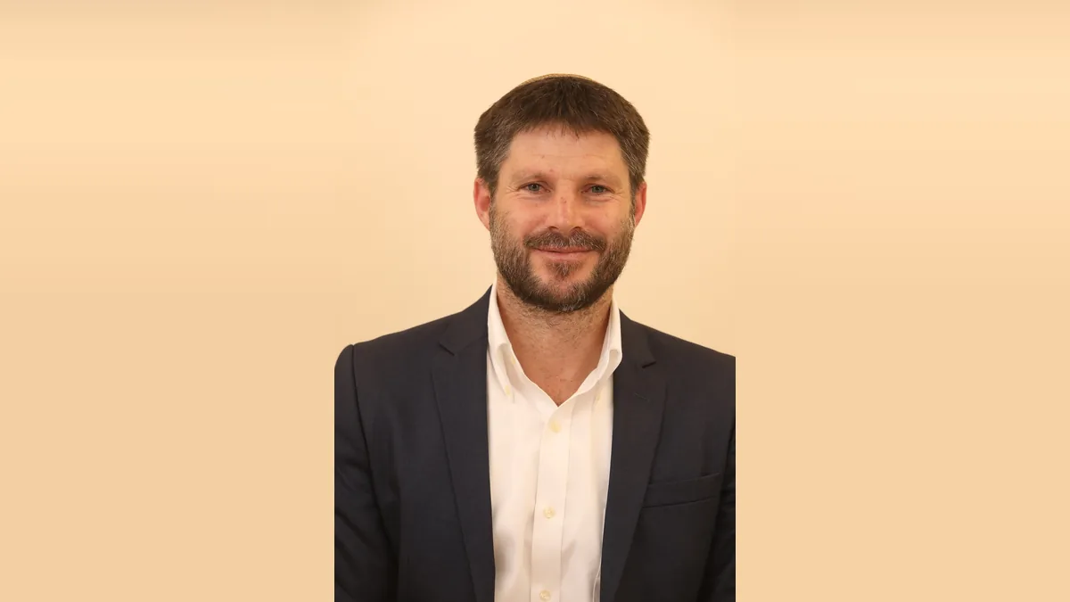 Israeli Finance Minister Bezalel Smotrich
