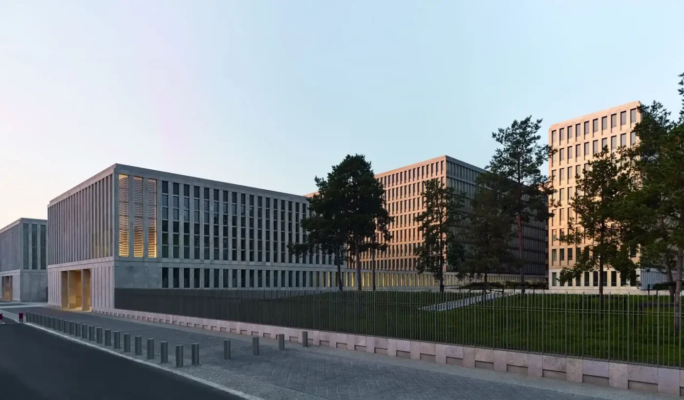 The headquarters building of Germany’s Federal Intelligence Service (BND) on Chausseestraße in Berlin