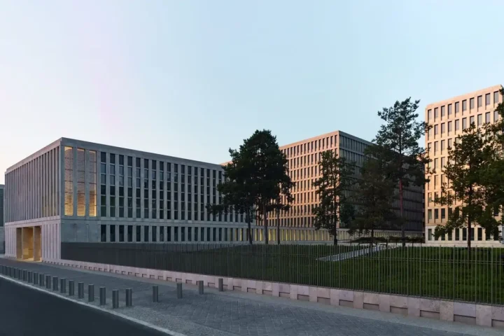 The headquarters building of Germany’s Federal Intelligence Service (BND) on Chausseestraße in Berlin