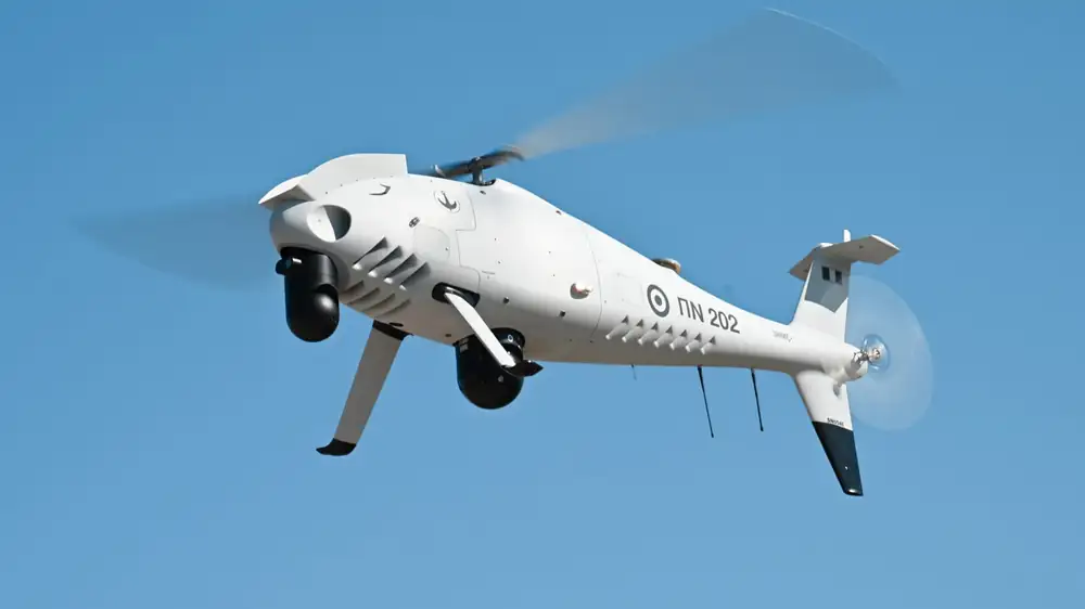 The Camcopter S-100 “PN 202” during acceptance of the first Greek systems