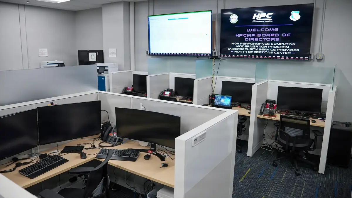 A US Air Force cybersecurity operations centre
