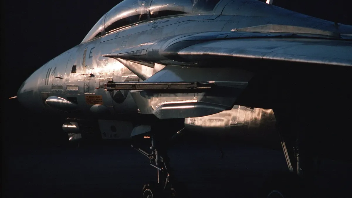 An F-14A Tomcat of VF-51 at Naval Air Station Miramar