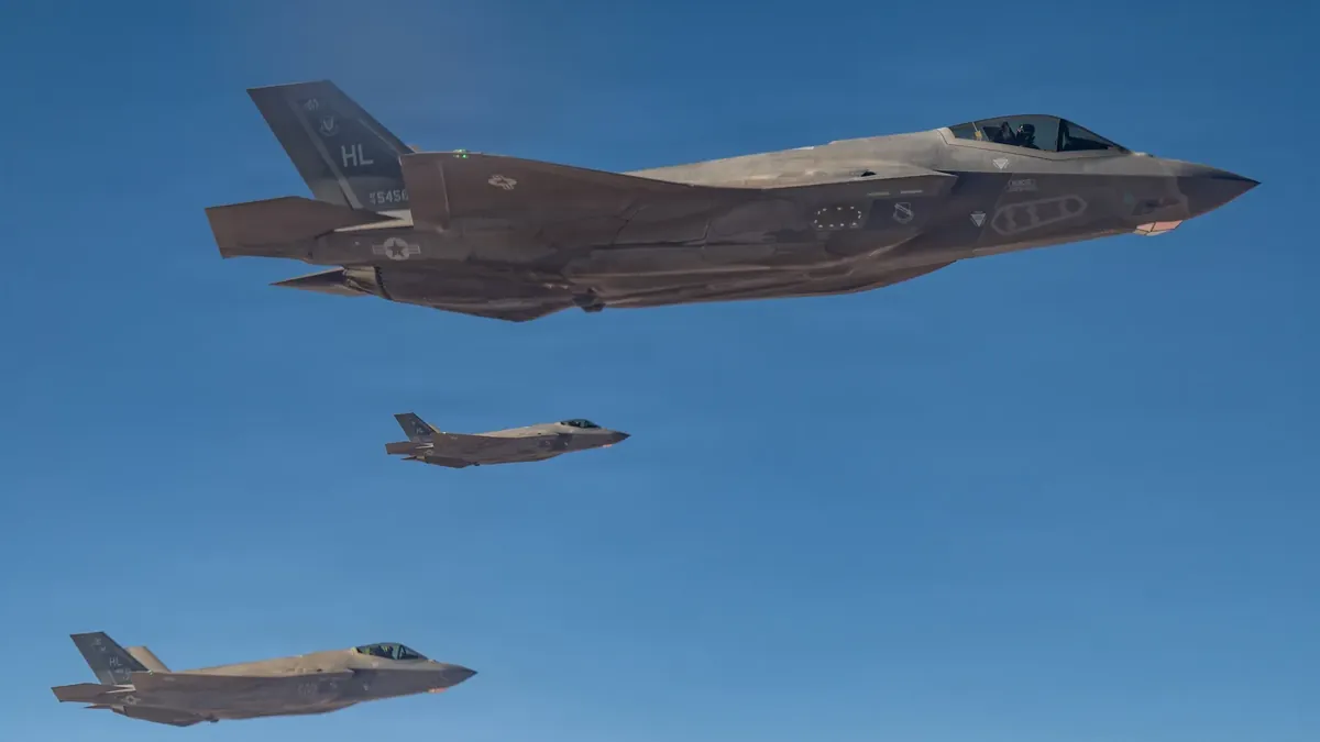 US Air Force F-35A fighters in the CENTCOM area of responsibility