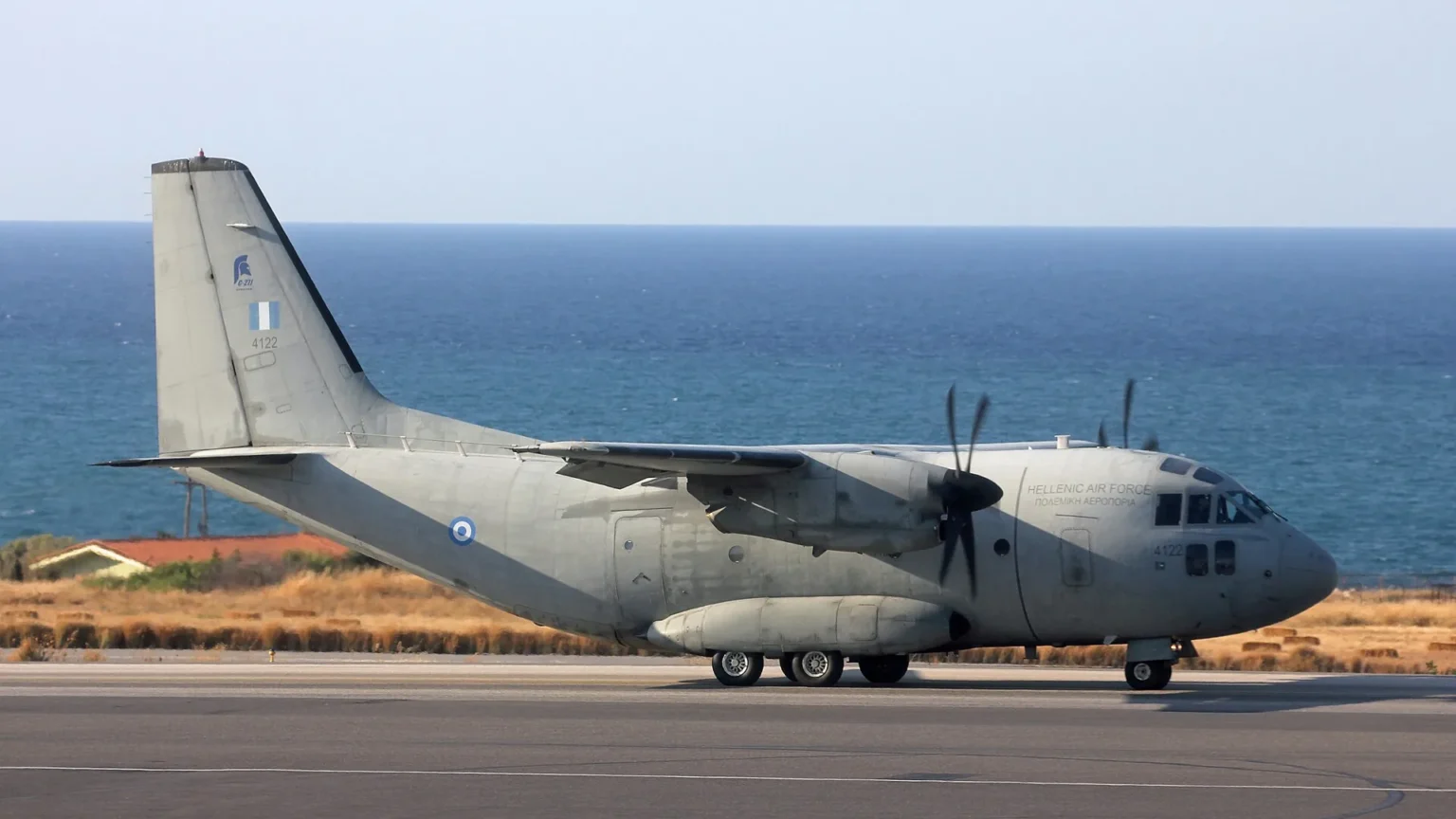 Hellenic Air Force C-27J Spartan 4122 at Heraklion, archive September 10, 2019