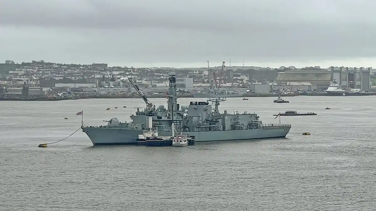 The Type 23 frigate HMS St Albans