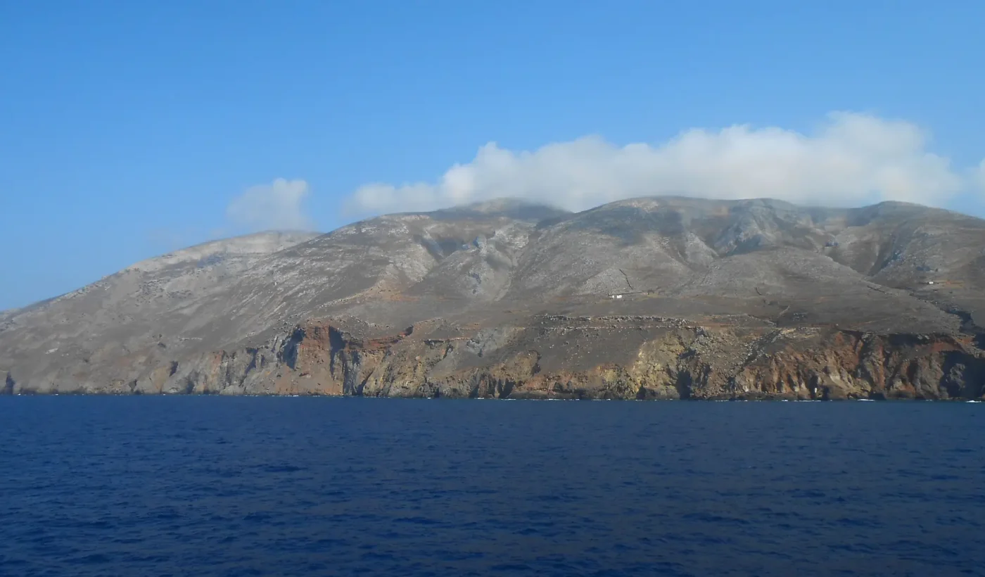 Coast of Kasos island in the southeastern Aegean Sea, photographed in 2014