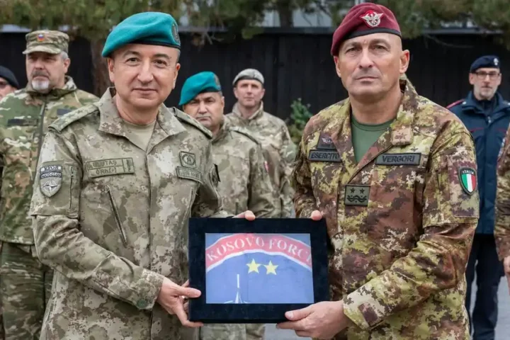 Change of command ceremony at KFOR Headquarters in Pristina on 14 October 2026