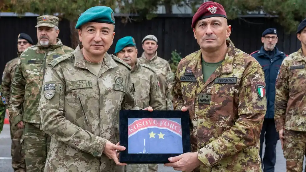 Change of command ceremony at KFOR Headquarters in Pristina on 14 October 2026