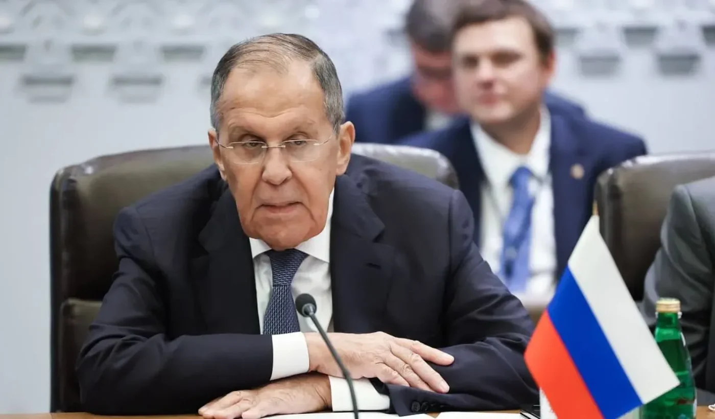 Russian Foreign Minister Sergey Lavrov at an official meeting, archival photograph