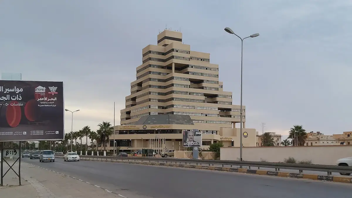 The building of the Libyan House of Representatives in Benghazi