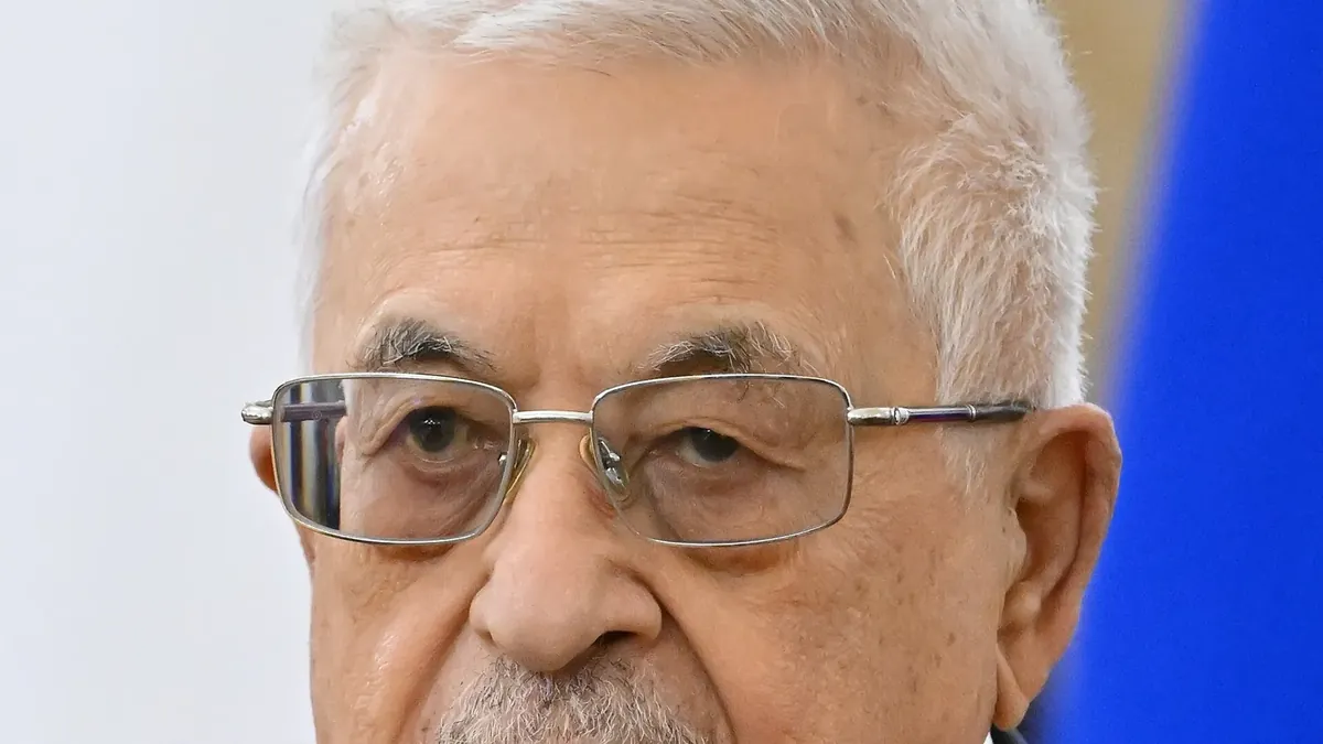 Palestinian President Mahmoud Abbas in Moscow