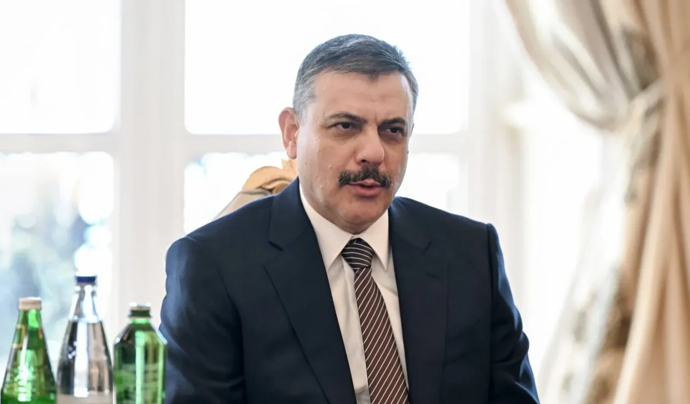 Turkish Interior Minister Mustafa Çiftçi speaking during a meeting