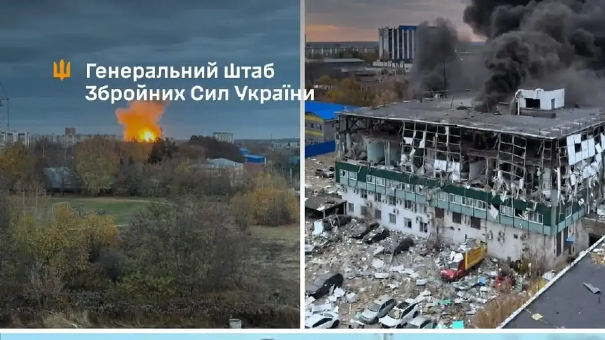 Images of the strikes on Oryol and Tolyatti published by Ukraine's General Staff