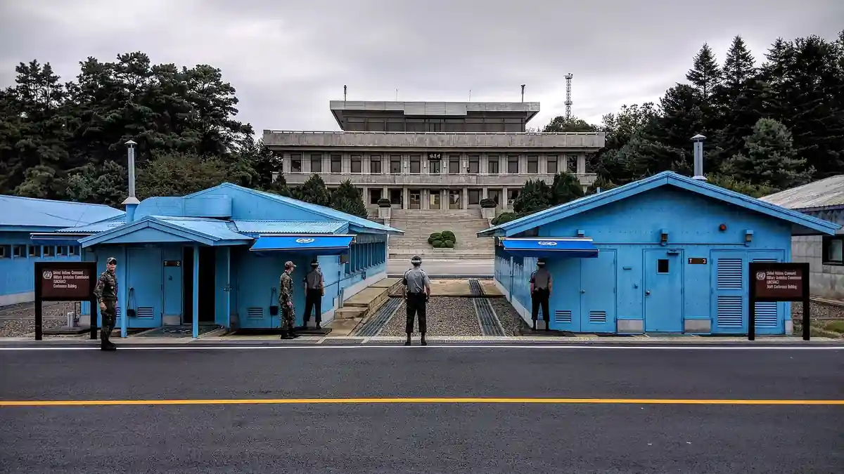 The Joint Security Area at Panmunjom in the Korean Demilitarised Zone
