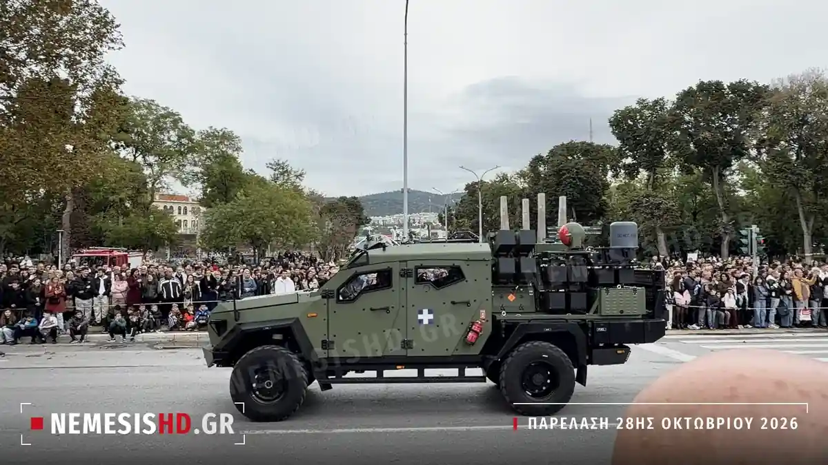 Armoured 4×4 with a Spike NLOS launcher