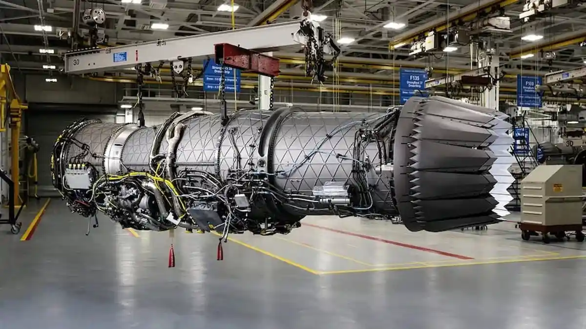 A Pratt & Whitney F135 engine, file photo