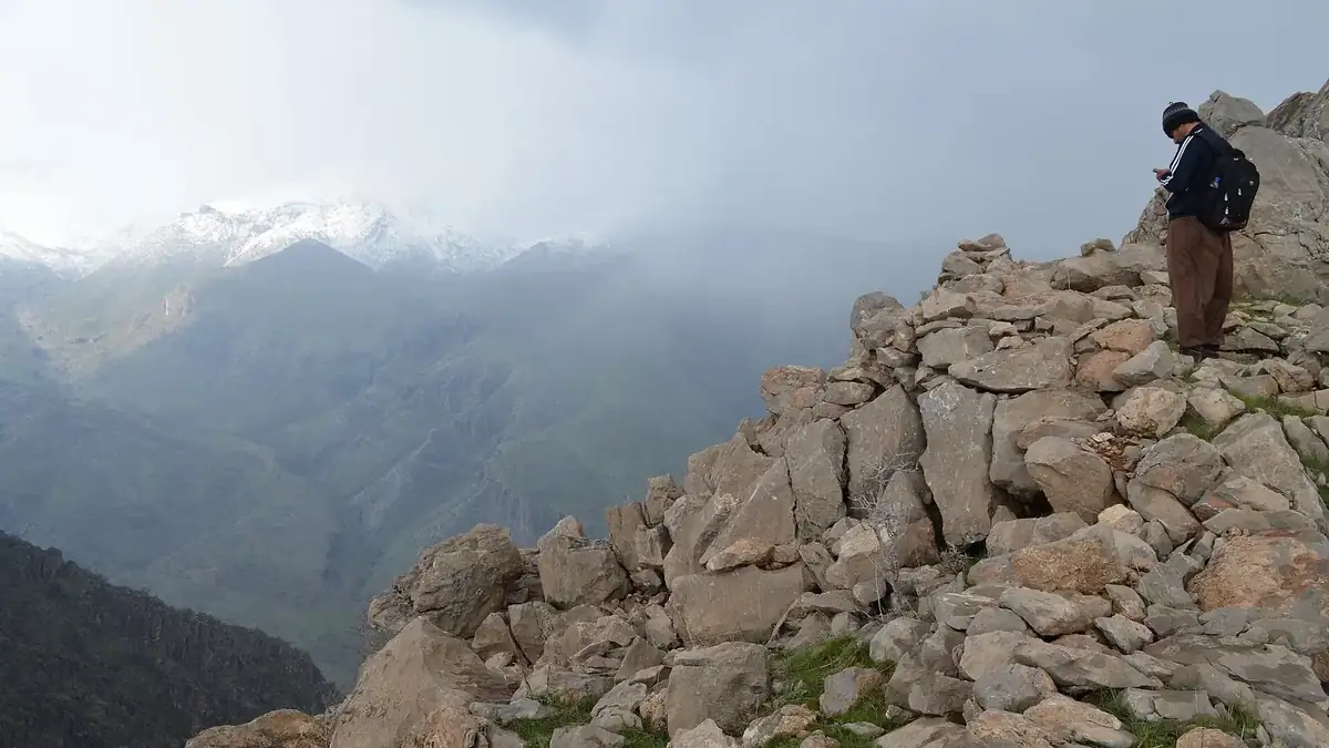 The Qandil mountain range near the Iran–Iraq border in Iraqi Kurdistan