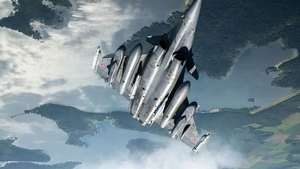 A Rafale in flight