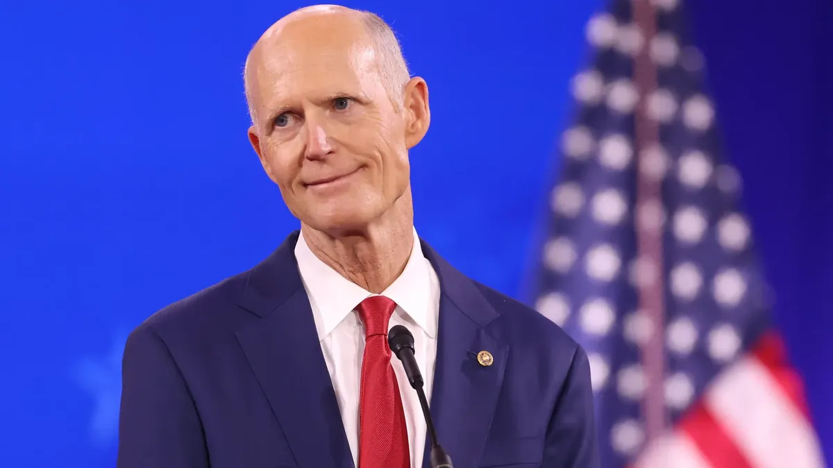 US Senator Rick Scott of Florida at CPAC