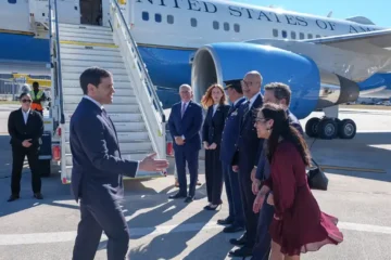 US Secretary of State Marco Rubio departing Lisbon, October 2026