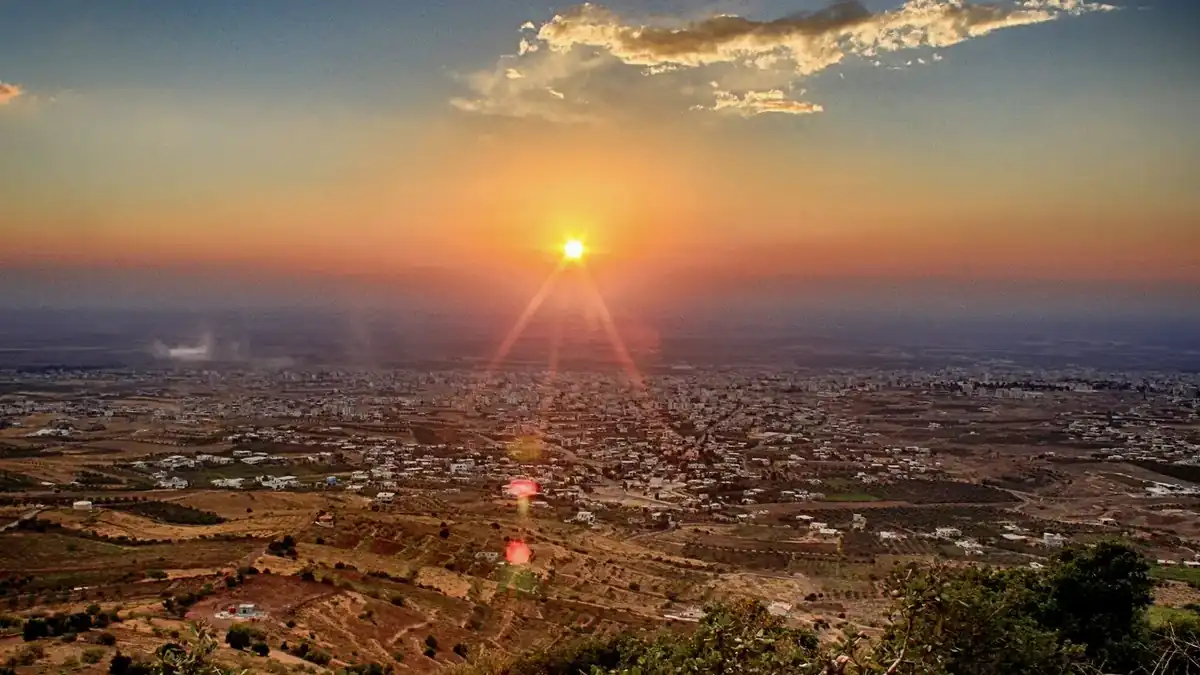 A view of the city of Suwayda in southern Syria