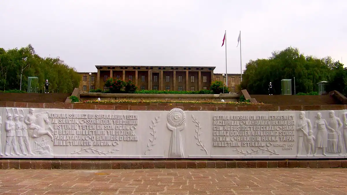 The Grand National Assembly of Turkey building in Ankara