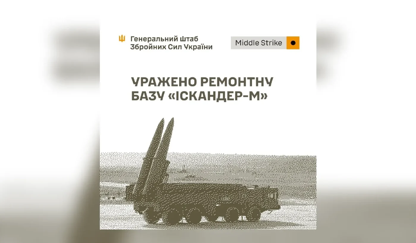 Graphic by Ukraine’s General Staff listing the targets struck on October 13, 2026