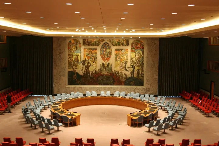 The UN Security Council chamber in New York