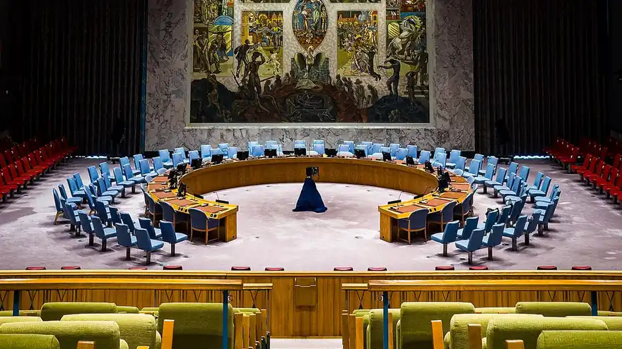 The Security Council chamber at United Nations headquarters in New York