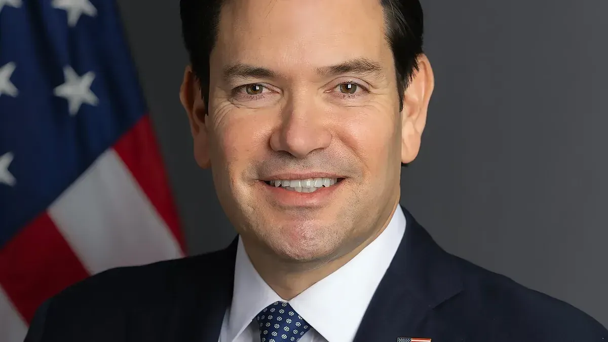 Official portrait of U.S. Secretary of State Marco Rubio