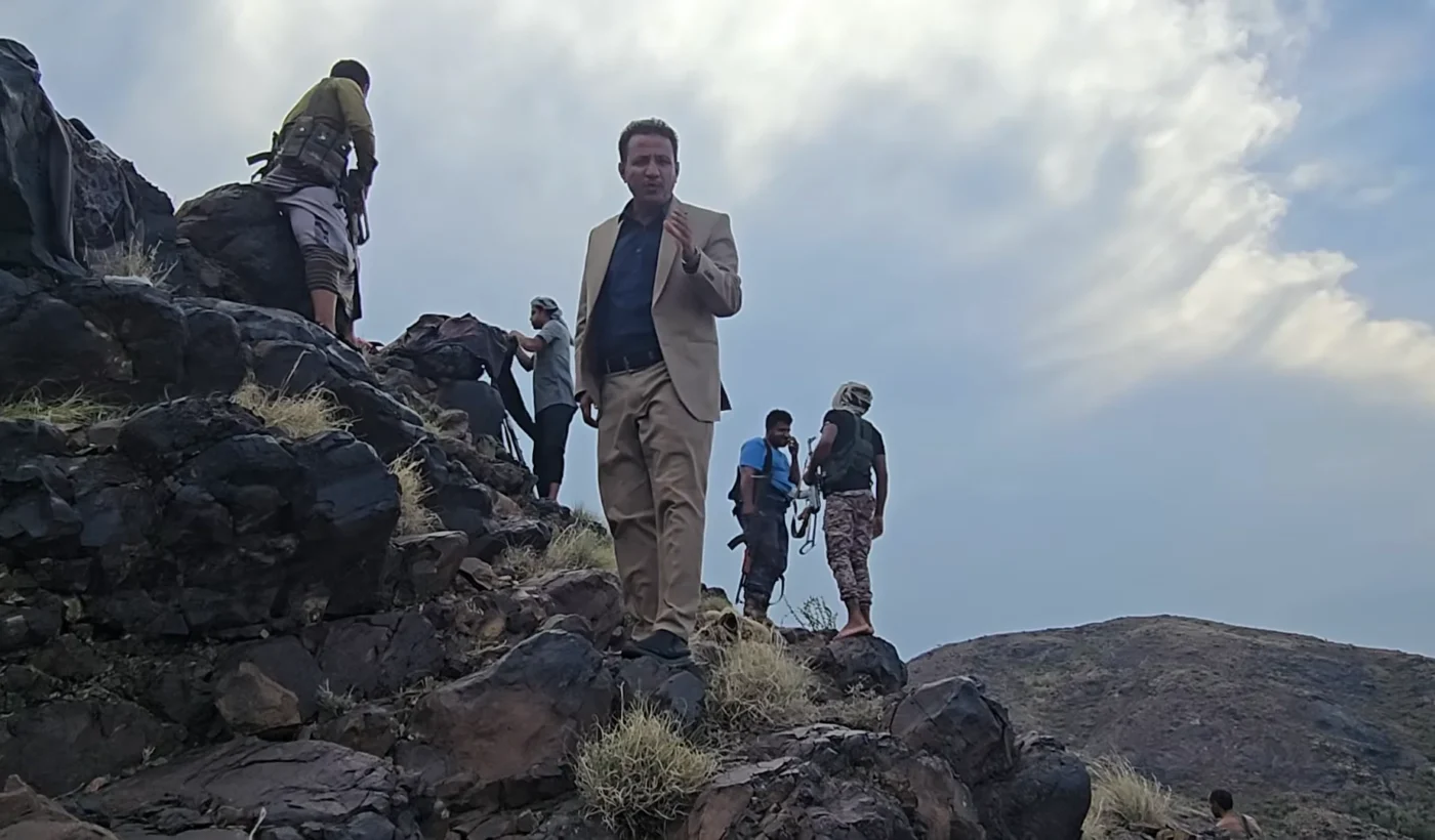 Yemeni government fighters deployed in Jabal Habashi district of Taiz province in September 2026
