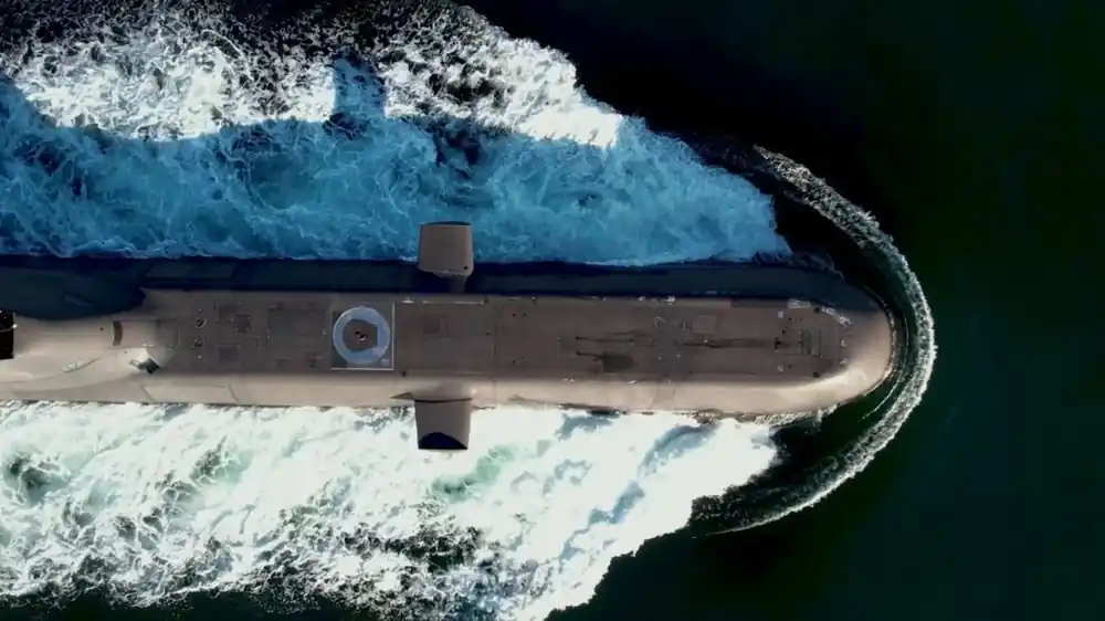 The Type 214 submarine Pipinos during the PERISCOPE exercise in December 2025